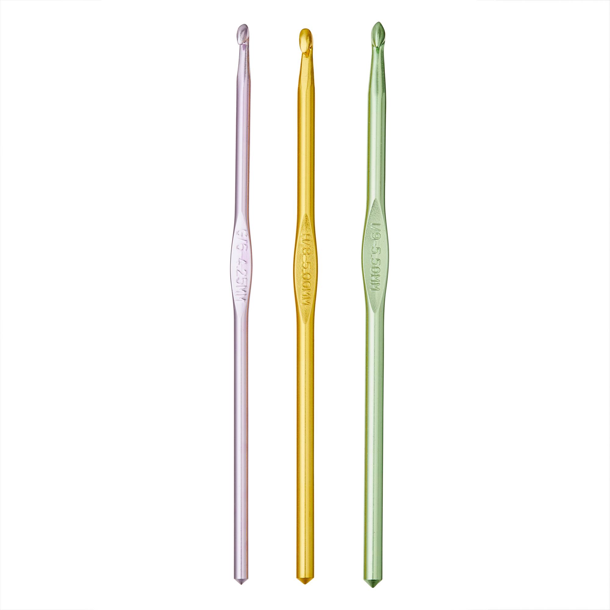 Anodized Aluminum Crochet Hook Set by Loops & Threads®, G-I